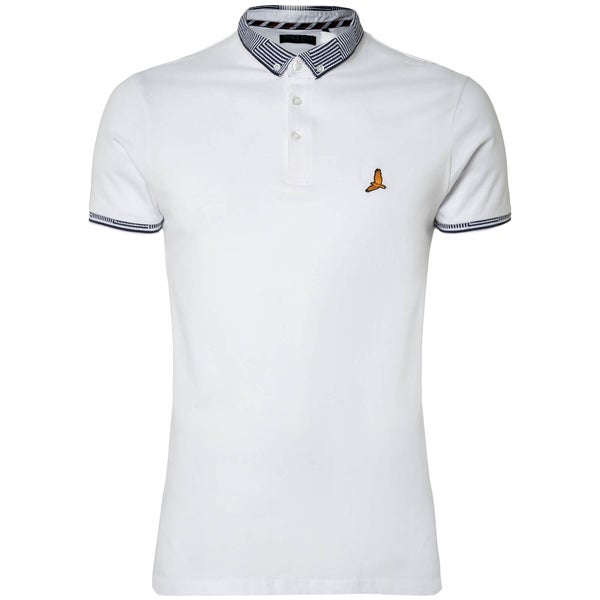 Polo Homme Glover Brave Soul - Blanc Chiné