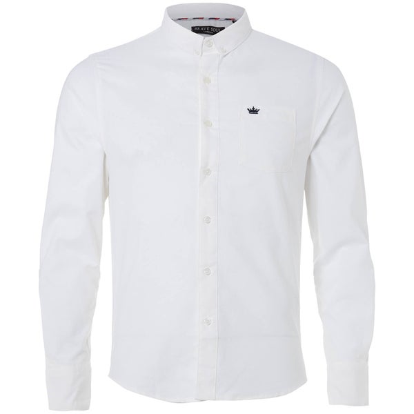 Brave Soul Men's Pompeii Shirt - White