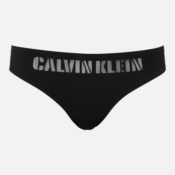 Calvin Klein Women's Logo Bikini - Black