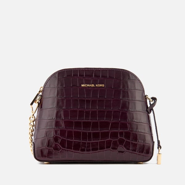 MICHAEL MICHAEL KORS Women's Mercer Medium Dome Cross Body Satchel - Damson