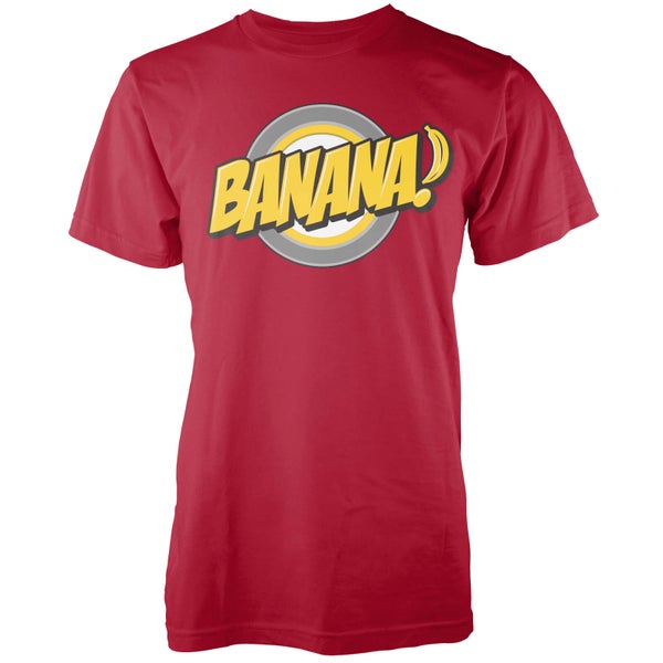 T-Shirt pour Homme Banane -Rouge