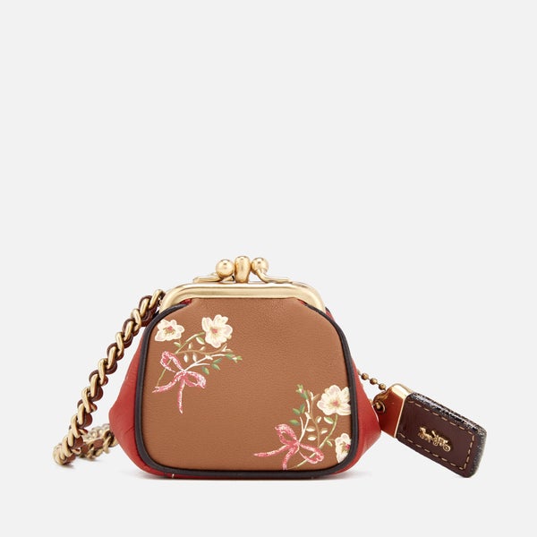Coach 1941 Women's Kisslock Pouch Bag - Saddle
