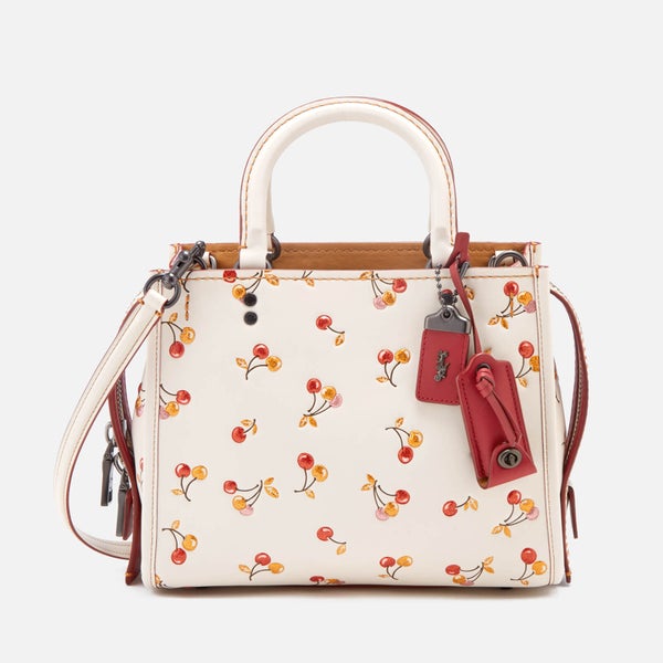 Coach 1941 Women's Cherry Print Rogue Shoulder Bag - Chalk
