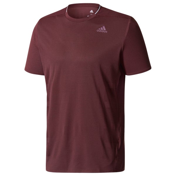 adidas Men's Supernova Running T-Shirt - Burgundy