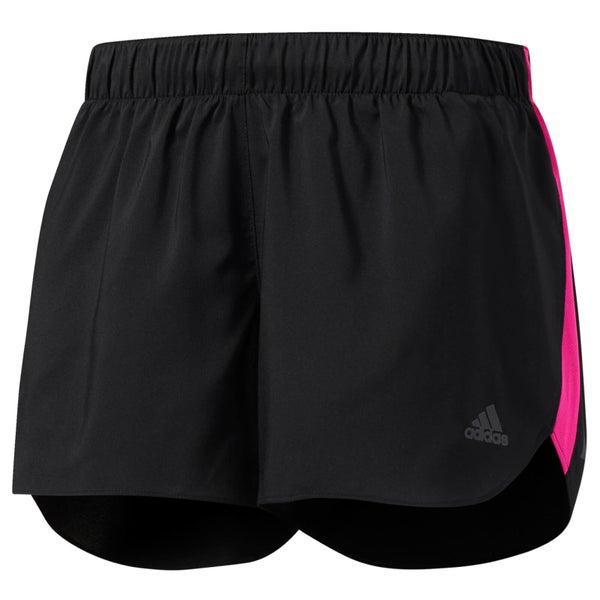 adidas Women's Response Running Shorts - Black/Pink