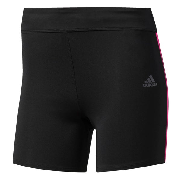 adidas Women's Response Fitted Running Shorts - Black/Pink