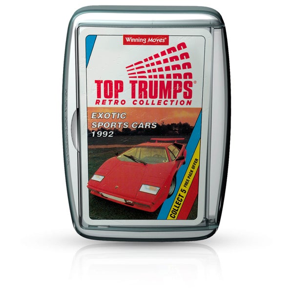 Top Trumps Card Game - Exotic Sports Cars Retro Edition
