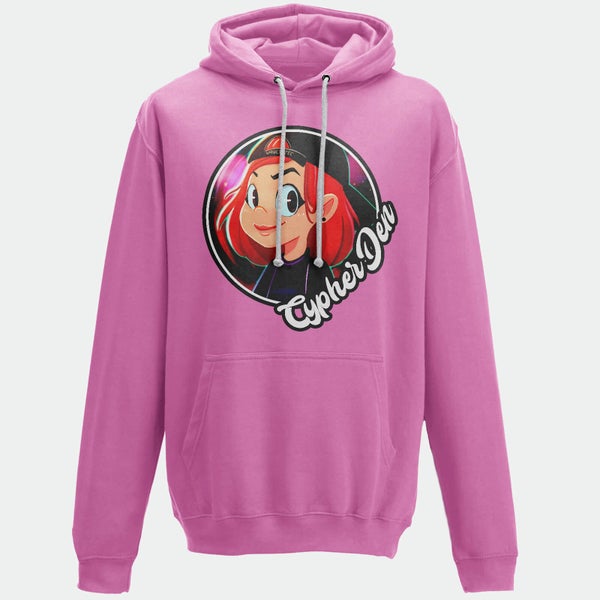 Cypherden Face Insignia Pink Hoodie