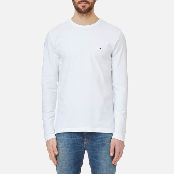 Tommy Hilfiger Men's Stretch Long Sleeve T-Shirt - Bright White