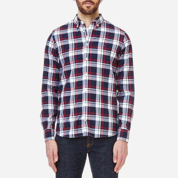 Tommy Hilfiger Men's Inger Checked Long Sleeve Shirt - Maritime Blue/Bright White/Haute Red
