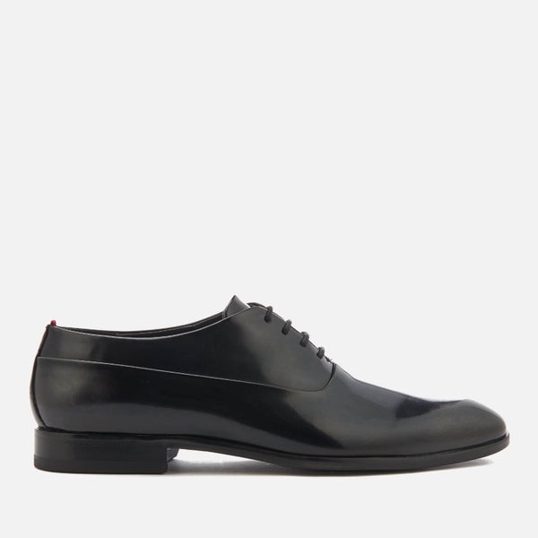 HUGO Men's Dress Appeal Brush Off Leather Oxford Shoes - Black