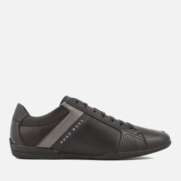 BOSS Green Men's Space Leather Low Profile Trainers - Black