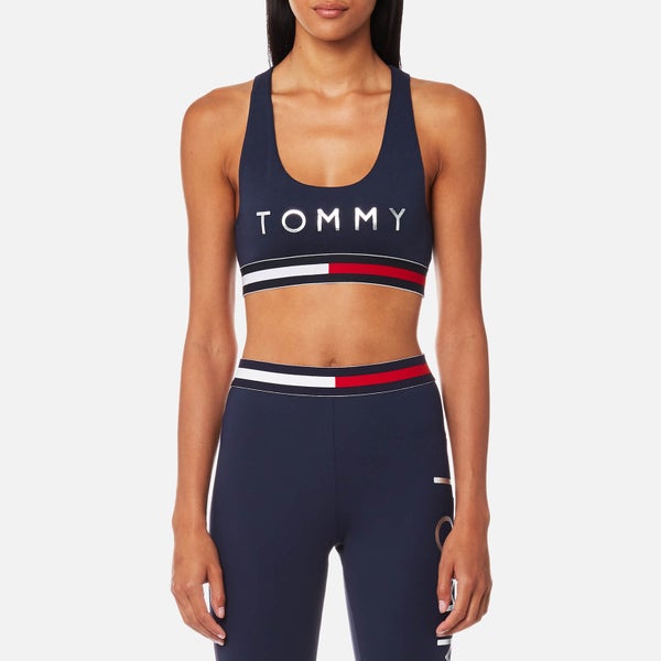 Tommy Hilfiger Women's Active Wear Crop Sports Top - Peacoat