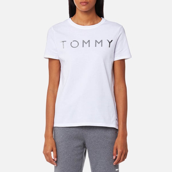 Tommy Hilfiger Women's Tommy Print T-Shirt - Classic White