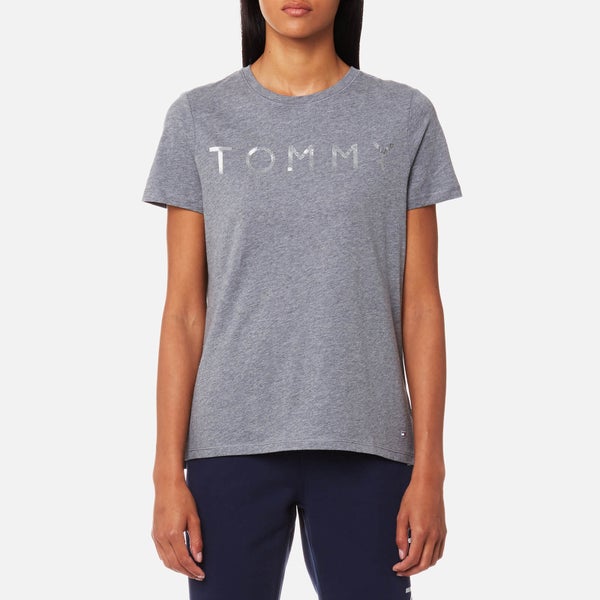 Tommy Hilfiger Women's Tommy Print T-Shirt - Mid Grey Heather