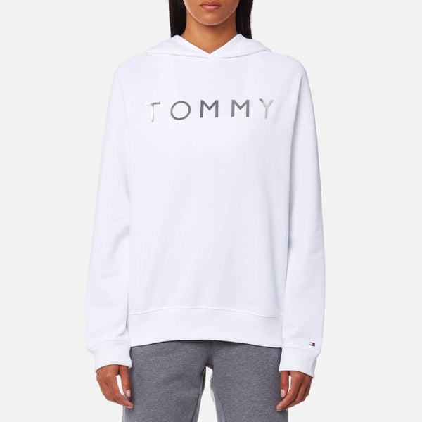 Tommy Hilfiger Women's Heavy Weight Tommy Hoody - Classic White