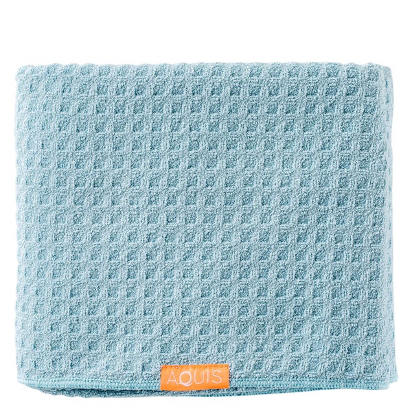 Aquis Body Towel Waffle Luxe Dream Boat Blue (Worth £50.00)