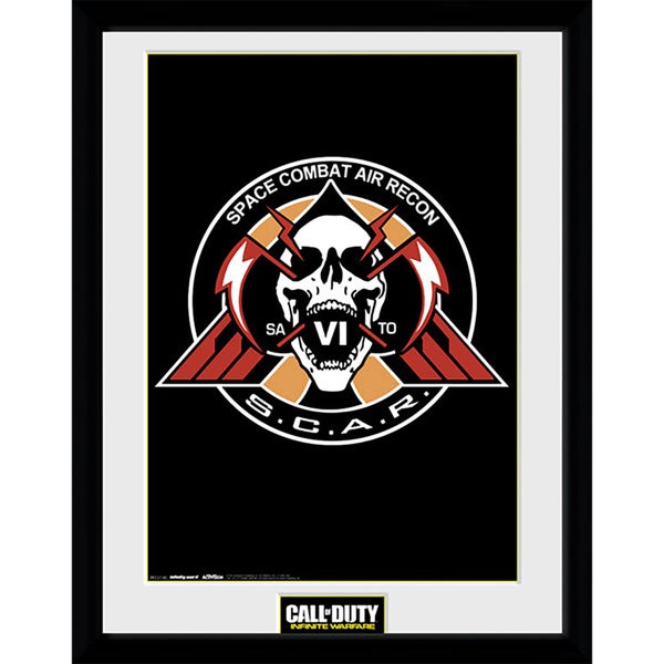 Call of Duty: Infinite Warfare Scar Logo - 16 x 12 Inches Framed Photograph