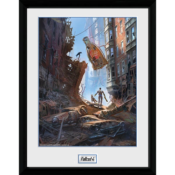 Fallout 4 Street Scene - 16 x 12 Inches Framed Photograph