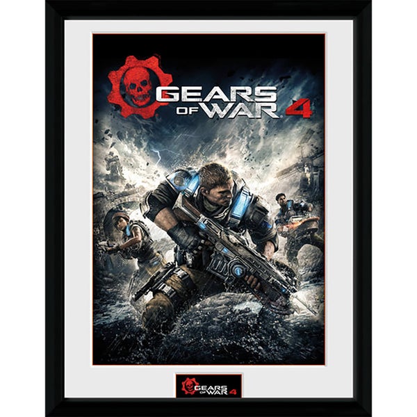 Gears of War 4 Game Cover - 16 x 12 Inches Framed Photograph
