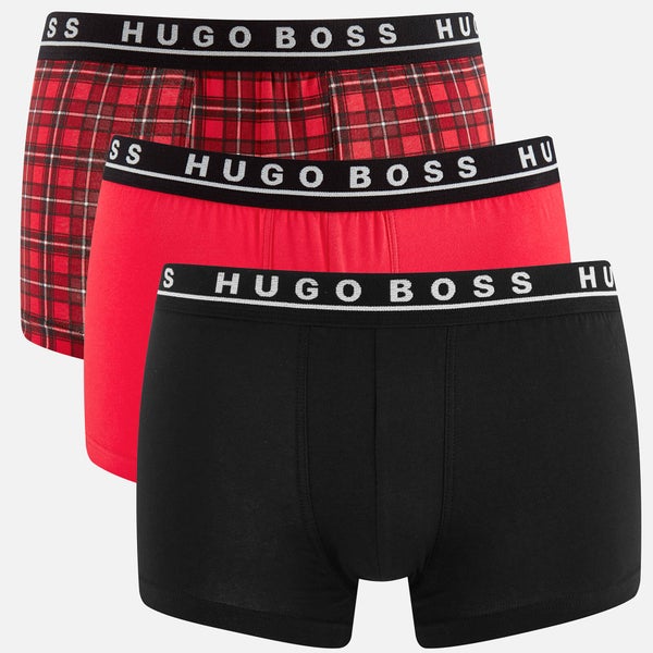 BOSS Hugo Boss Men's 3 Pack Trunk Boxer Shorts - Multi