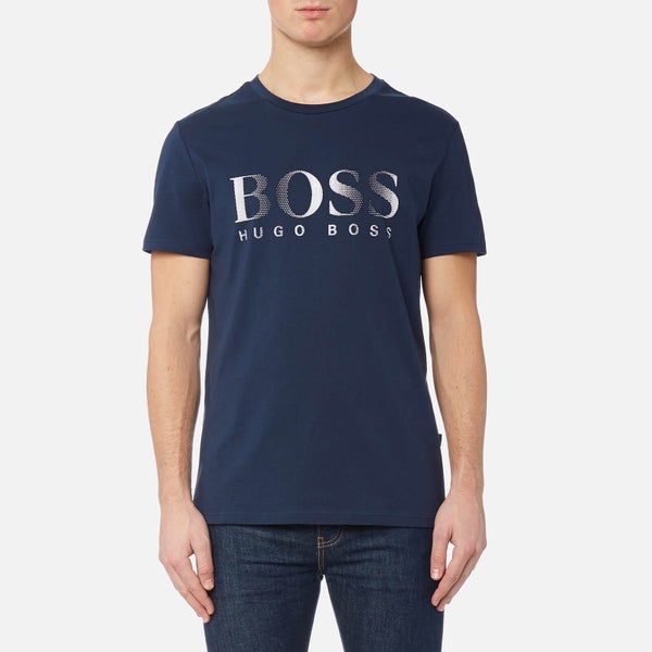 BOSS Hugo Boss Men's Large Logo T-Shirt - Navy