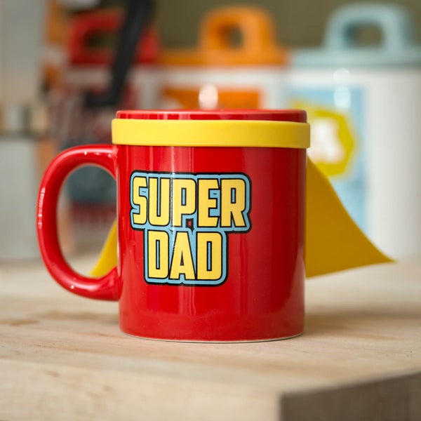 Tasse "Super Dad Mug" - inkl. Superheldenumhang