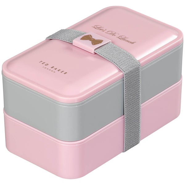 Ted Baker Lunchbox-Stapel - Pink/Grau