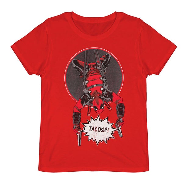 T-Shirt Deadpool Did Someone Say Tacos? Red