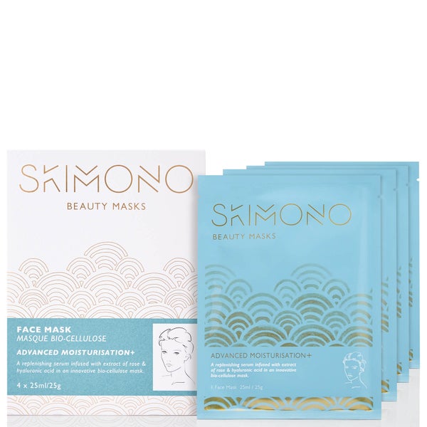 Skimono Beauty Face Mask for Advanced Moisturisation 4 x 25ml