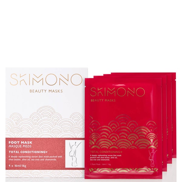 Skimono Beauty Foot Mask for Total Conditioning 4 x 16ml (Worth $53)