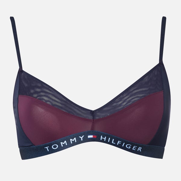 Tommy Hilfiger Women's Triangle Bra - Potent Purple