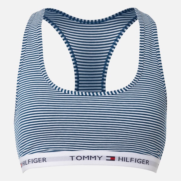 Tommy Hilfiger Women's Striped Bralette - Poseidon/White
