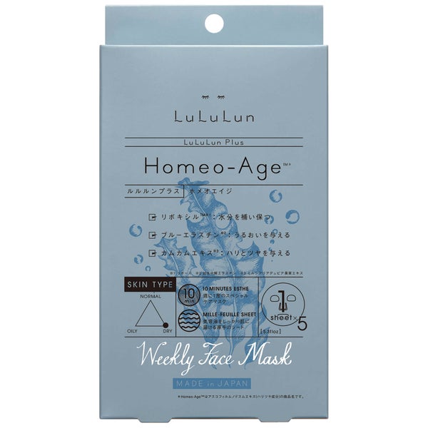 Lululun Plus Homeo Age Face Mask - 5 Sheets