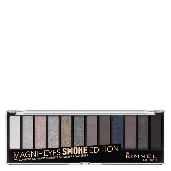 Палетка теней Rimmel 12 Pan Eyeshadow Palette — Smokey Edition 14 г