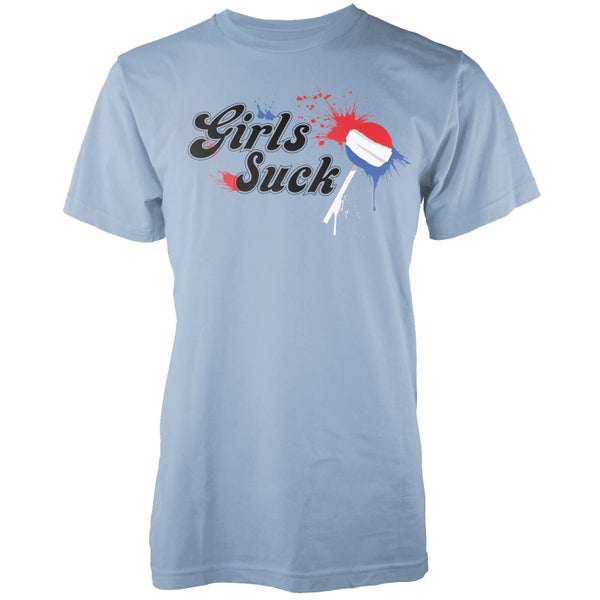 Lollipop Girls Suck Light Blue T-Shirt