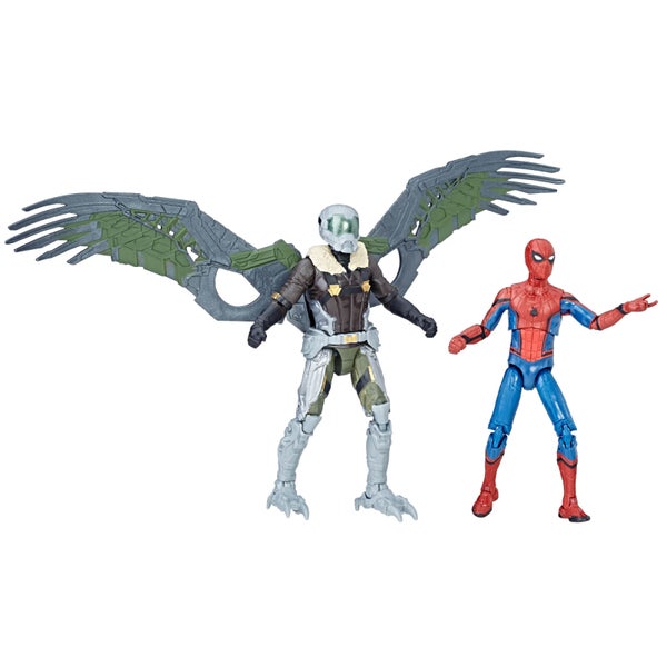 Lot de 2 Figurines Hasbro Marvel Legends Series Spider-Man et Le Vautour