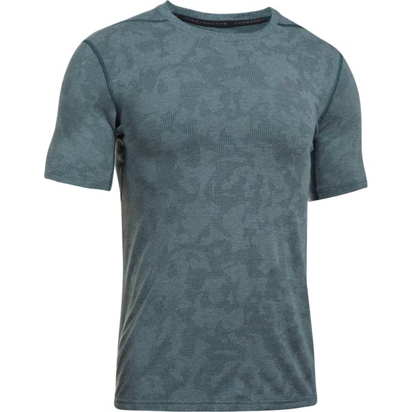 Under Armour Men's Elite Fitted T-Shirt - Blue/Grey