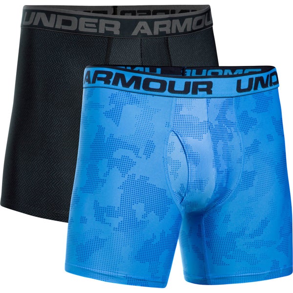 Under Armour Men's 2 Pack Original 6 Inch Boxerjock - Blue/Black