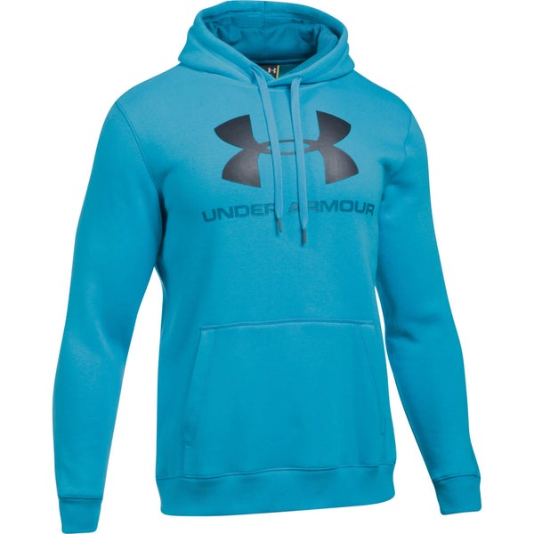Under Armour Men's Rival Fitted Graphic Hoody - Blue