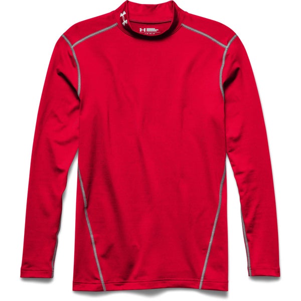 Under Armour Men's ColdGear Armour Compression Long Sleeve Top - Red