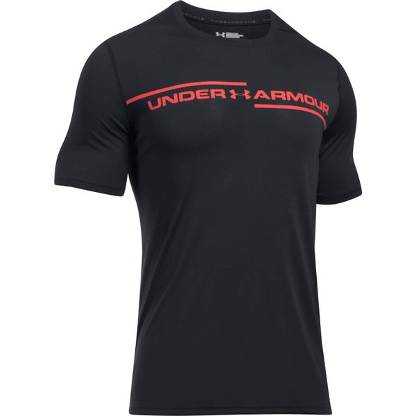 Under Armour Men's Threadborne Cross Chest T-Shirt - Black