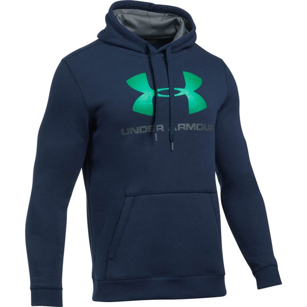 Under Armour Men's Rival Fitted Graphic Hoody - Navy