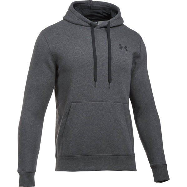 Under Armour Men's Rival Fitted Hoody - Dark Grey