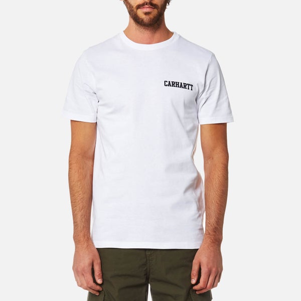 Carhartt Men's College Script T-Shirt - White/Navy