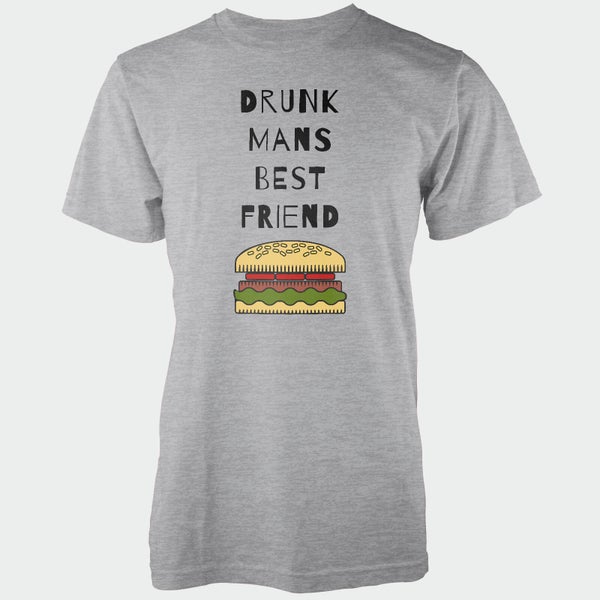 T-Shirt Homme Drunk Man's Best Friend - Gris