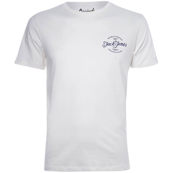 T-Shirt Homme Originals Raf Petit Logo Jack & Jones - Blanc