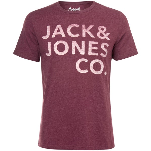T-Shirt Homme Originals Inner Jack & Jones - Bordeaux