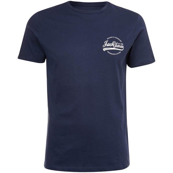 T-Shirt Homme Originals Raf Petit Logo Jack & Jones - Bleu Marine