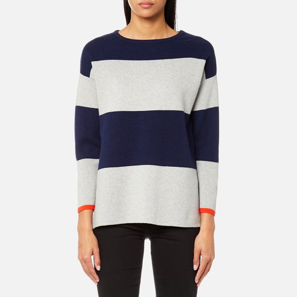 Joules Women's Uma Milano Stripe Knitted Jumper - French Navy